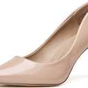 Heels for Women Comfortable Stiletto Closed Pointed Toe Dress Pumps Shoes for Wedding Work Office Business (Pink, 7)