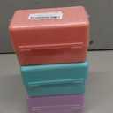 H4D Index Card Holder 3x5, Index Card Box Organizer Case, 3x5 Flash Note Card Holder, 3 Packs (Pastel Colors)