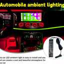 Car LED Ambient Light, Ambient Lighting, Floor Lights, Footwell Lighting for Car, Wear-Resistant and Durable, Easy to Install, Suitable for Most Models (Red, Cigarette Lighter+48LED)