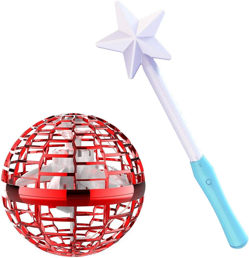 Pro Hand Operated Drone with Magic Controller for Kids Adults - Hand Controlled Helicopter Flying Ball with 360° Rotating and RGB Lights - Mini Drone Interactive Toys Indoor Outdoor