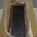 Modern Universal Knife Block Without Knives  Acacia Wood Knife Holder Stand with Bristles for Easy Knife Organization & Storage for Kitchen Counter | Cutlery Display