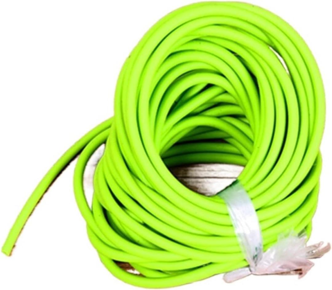 soft tubing 2050 Natural Latex Rubber Tube Stretch Elastic Replacement Band Sling Rubber 5mm x 5 meter 10 meter Outdoor industrial rubber (Color : Green, Size : 5Meter)
