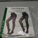 Jamieya 2 Pairs Black Sheer Tights for Women, 20D Control Top Pantyhose Stockings Tummy Control Under Dress (Black)