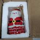 Mud Pie Light Up Santa Chimney; 4 1/2" x 2 3/4"