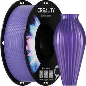 Creality PETG Filament 1.75, 3D Printer Filament, Excellent Toughness, High Precision, Odorless Non-Toxic, Moistureproof, 1 kg (2.2lbs) Glossy 3D Printing Filament for 3D Printer (Purple)