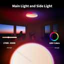 Aqara LED Ceiling Light T1M,Matter Over Bridge,Requires Zigbee 3.0 HUB,RGB+IC with Gradient Effects and 16 Million Colors,40W 3450lm,2700-6500K Tunable White,Supports HomeKit,Alexa and IFTTT
