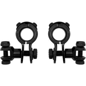 HDBUBALUS Highway Pegs Mount Kit Foot Peg Clamps for 1-1/4" Engine Guards Fit for Harley Electra Road King Street Glide Black
