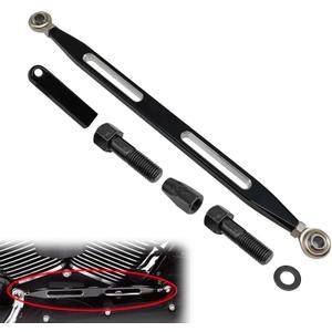 stymart Shift Linkage Gear Shifter Compatible with Harley Softail Dyna Street Glide Touring Road King 1980-2024 (Black)