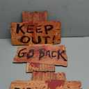 Halloween Decorations, 3 Pack 19" x 16" Yard Signs Stakes Props Outdoor Decor Scary Zombie Vampire Graves Holiday Party Supplies