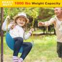 2Pcs 60" Heavy Duty Hanging Chains with Carabiners 1000 LBs Capacity Swing Chain with Hooks Porch Swing Chains Yellow Coated Chain for Hammock, Tree Swing, Hanging Chair, Heavy Bags, Swing Chair