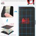 TUCCH Case Wallet for iPhone XR, Kickstand RFID Blocking Credit Card Slot PU Leather Folio Phone Cover with Wireless Charging [Shockproof TPU Shell] Compatible with iPhone XR 6.1, Black
