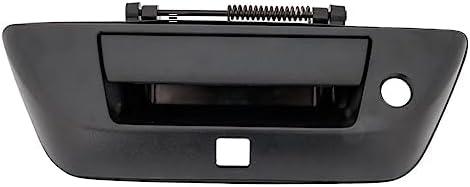 For Nissan Titan XD 2016 2017 Tailgate Handle | Textured Black | With Camera Hole | Replacement For 90606EZ06B