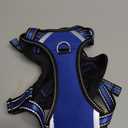 WINSEE Service Dog Vest No Pull Dog Harness with 7 Dog Patches, Reflective Pet Harness with Durable Soft Padded Handle for Training Small, Medium, Large, and Extra-Large Dogs (Small, Dark Blue)