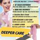 Blisall Exfoliating Shower Towel 48",Premium Scrub Wash Cloth for Body Face, Exfoliating Washcloth for Men and Woman (Black1)