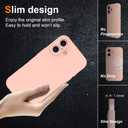 2 x iPhone 16 Plus Case, Slim Thin Ultra Flexible Silicone Phone Case for iPhone 16 Plus, Gel Rubber Soft Skin Silicone Protective Case, Feels Good to Touch, Drop Protection (Pink)