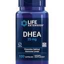 Life Extension DHEA 25 mg – Supplement for Hormone Balance, Immune Support, Sexual Health, Bone & Cardiovascular Health and Anti-Aging and Mood Support – Gluten-Free, Non-GMO – 100 Capsules 07/2026