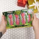 Wicked Candy Cane Brooms and Wands, Sweet and Sour Flavored Stirring Sticks, Christmas Stocking Stuffer Treats, 8 Count, 3.38 Ounces (Pack of 2) (EXP 06/17/27)