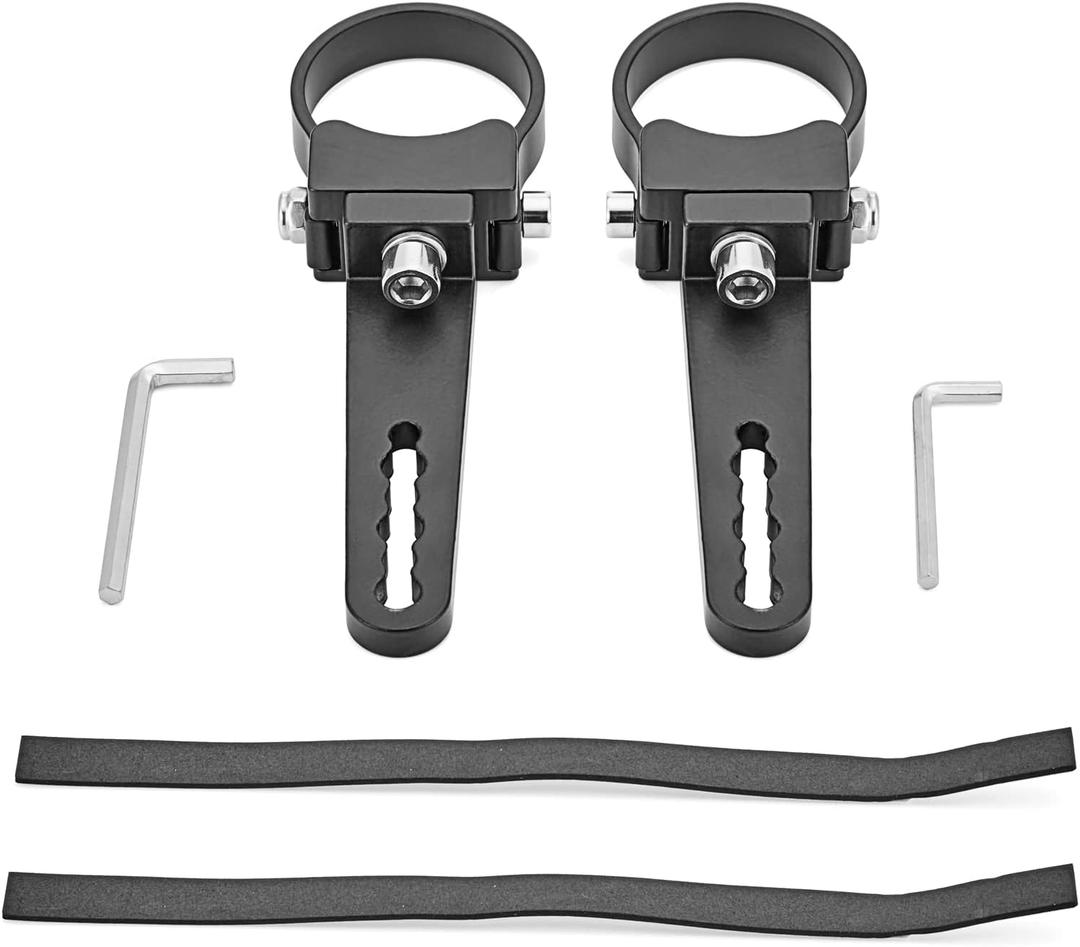 XJMOTO 1.75'' Custom Side Roll Cage Bull Bar Clamps LED Light Mount Bracket Compatible with Ranger RZR Ace General Fit Arctic Cat YXZ Teryx ATV UTV