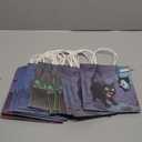 Giphtkom 16 PCS Halloween Paper Gift Bags with Handles, Trick or Treat Bags in 4 Designs, Candy Goodie Snack Bags for Halloween Party Favor Supplies Decoration (Pixel Style)