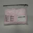 SOLY HUX Women's Ruched Tops V Neck Long Sleeve Tee Slim Fitted Dressy Casual T Shirts (Pink, M)