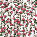 2 x BLEUM CADE 2Pcs 16.4Ft Flower Garland Artificial Rose Vines for Bedroom, Cute Fake Hanging Flower Vines Floral Garland Decorations for Wedding Party Wall Room Decor Aesthetic