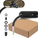 Black Sportster Mirrors Compatible with Street Glide Electra Glide Softail Dyna 1982-2019 2020 2021 2022 2023