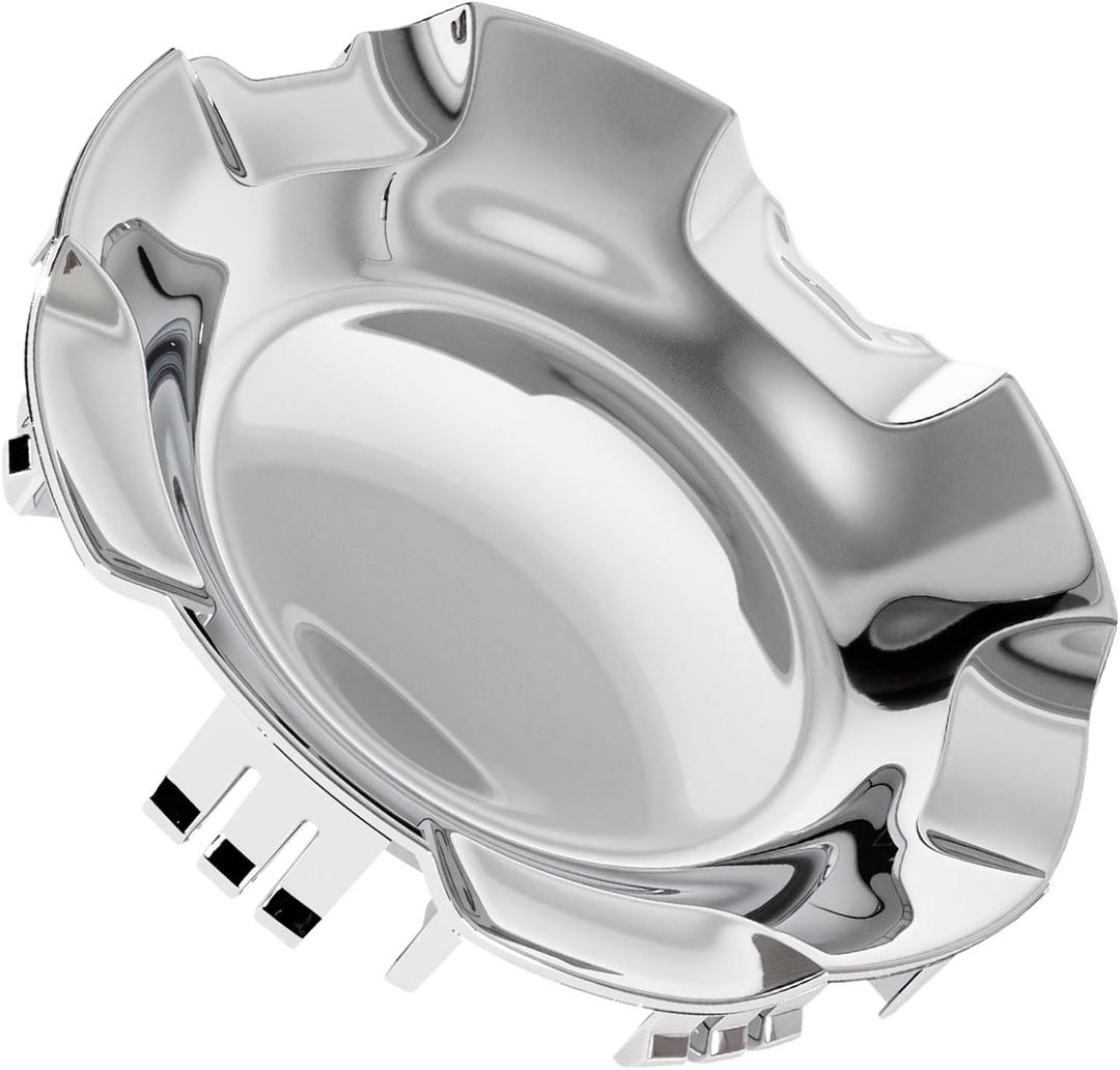 9596007 1PCS 7-1/8" 6 Lug Polished Aluminum Center Caps for Rims 20 Inch Compatible with Chevy Silverado Avalanche Suburban Tahoe 2007-2014, Replace 9596007 9595152