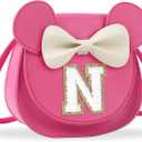 Toddler Purse Girl Wallet for 2-10 Year Old Birthday Gift, Personalized Kids Little Mouse Ear Bow Crossbody Shoulder Purse