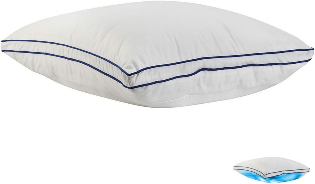FOMI Premium Large Water Sleeping Pillow | Adjustable and Supportive Waterbase Pillow for Preferred Firmness | Orthopedic Comfort Design for Neck Pain Relief | (26 x 17)