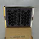 DYNOFIT 14mmx1.5 Wheel Lug Nuts, 32x Black M14x1.5 Lug Nut,Conical/Cone Bulge Seat, Closed End Long Extended XL Spline with 1 Socket Key Fits 8 Lug Aftermarket Wheels