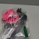 HAWENS Bike Training Wheels Mute Flash Wheels with Adjustable Bicycle Stabilizer Mounted Kit Compatible for 12 14 16 18 20 inch Single Speed Bike (Pink)