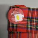 Checked Christmas stocking for Gifts, Red