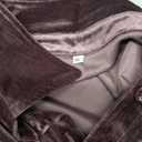 Womens Velvet Tops Casual Vintage Long Sleeve Lapel Neck Button Down Shirts Trendy Clothes 2025 (X-Large, Purple Gray)