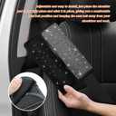 2PCS Bling Car Seat Belt Shoulder Pads, Bling Car Accessories for Women, Crystal Rhinestone Auto Seatbelt Cover, Car Interior Accessories Car Seat Belt Covers for Car (Black Diamond)