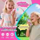 Rechargeable Walkie Talkies Toys for Girls: Unicorn Toys Walkie Talkies for Kids 2 Pack Birthday Gifts for 3 4 5-7 Year Old Girls Toy for 4 5 6 7 Year Old Grandkids Camping Outdoor Games