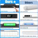 WILLED 5W Mirror Lights with Remote Control,3 Colors Adjustable Makeup Light with 120 LED,2500mAh Rechargeable Under Cabinet Lighting Wireless,Magnetic Stick on Touch Light for Closet,Bunk Bed