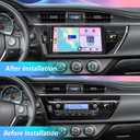 9 Inch Single DIN Car Stereo with Wireless Apple CarPlay Android Auto, Car Radio, 9" IPS Capacitance Touchscreen, Bluetooth 5.2, FM Receiver, Backup Camera,USB/Type-C, subwoofer, Apple Car Play