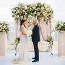 Wedding Arch Backdrop Stand,7x6 FT Metal Arch Backdrop Stand for Ceremony, Stainless Steel Square Backdrop Stand for Parties,Wedding,Birthday,Anniversary,Baby Shower,Garden Decorations