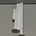 SISELBA Spring Tension Curtain Rod 32-76 inch, Adjustable Expandable Tension Curtain Rod No Drilling, Tension rods for Window Doorway Kitchen Curtain, White