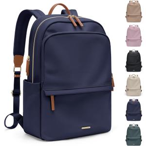 GOLF SUPAGS Women Laptop Backpack Casual Daypack for Work Travel College Backpack Purse Fits 14 Inch Notebook (Navy Blue)