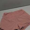 MIER Women's 2 in 1 Running Shorts Athletic High Waisted Workout Tennis Gym Shorts with Liner Zipper Pocket 3", Large