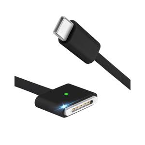 140W USB-C to Magnetic 3 Charging Cable, Compatible with MacBook Air 2023/2022 (M2), Pro 2021 (M3, M1, 14-16 inches) 6.6 feet - Black