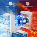 Mini Air Conditioner Small Portable AC Unit Portable Air Conditioners with 1500ml spray/hour 3 Speed Wind & 7 Colorful LED Light Cool Mist &Timer Evaporative Air Cooler for Bedroom/Home/Office