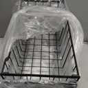 Freezer Organizer Bins, 8 Pack Stackable Chest Freezer Organizer for 5-7 Cu.FT Deep Freezer Sort Frozen Meats and Food, Freezer Storage Baskets with Handles Easy Reach from Bottom, Black