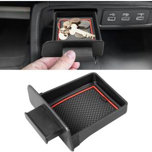 Center Console Organizer Storage Drawer Tray Compatible with for Honda Pilot 2023-2026 Passport 2026 Interior Accessories Middle Armrest Drawer Gear Shift Storage Tray Hidden Glove Box