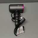 slopehill Professional Ionic Hair Dryer, Powerful 1800W Fast Drying Low Noise Blow Dryer with 2 Concentrator Nozzle 1 Diffuser Attachments for Home Salon Travel (Grey)