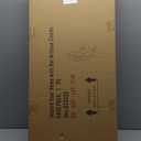 18x27 inch Large Modern Feather Leaf Shape Wall Clock for Living Room Decor, White Unique Silent Decorative Art Clock for Home Bedroom Office Dining Kitchen