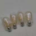Sigalux Edison LED Light Bulbs, Dimmable Vintage Light Bulbs 40 Watt Equivalent, E26 LED Filament Bulbs, ST19 Antique Amber Glass Light Bulbs Soft White 2700K, 400LM, CRI90, UL Listed, 4 Pack