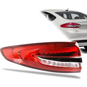 LED Tail Light Compatible With 2017-2020 Ford Fusion Rear Light Taillights Left Driver Side Replace HS7Z13405J