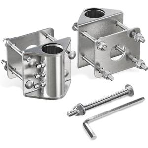 Stationary Side Leg Pipe Holder Dock Heavy Duty Hardware Stainless Steels Floating Dock Pipe Leg Sleeve for Post Pole